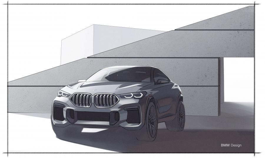 Эскиз BMW X6 M50i (G06) 2019 года  (WW) (фото 52 из 180)
